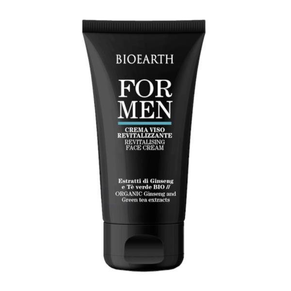 Crema de fata barbati cu ginseng si ceai verde, 50ml - For Men Bioearth