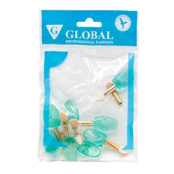 Set 8 aplicatoare fard de pleoape Global Fashion - Green