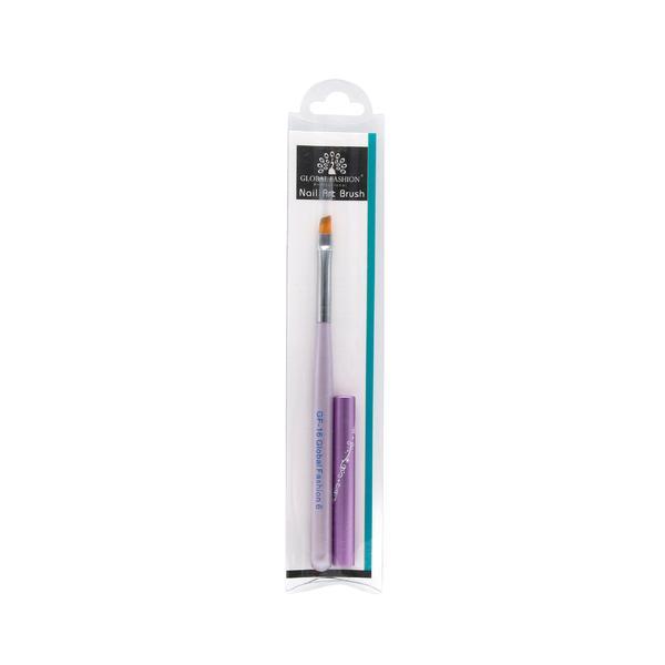 Pensula gel #6 GF-16-6 cu varf diagonal - Violet