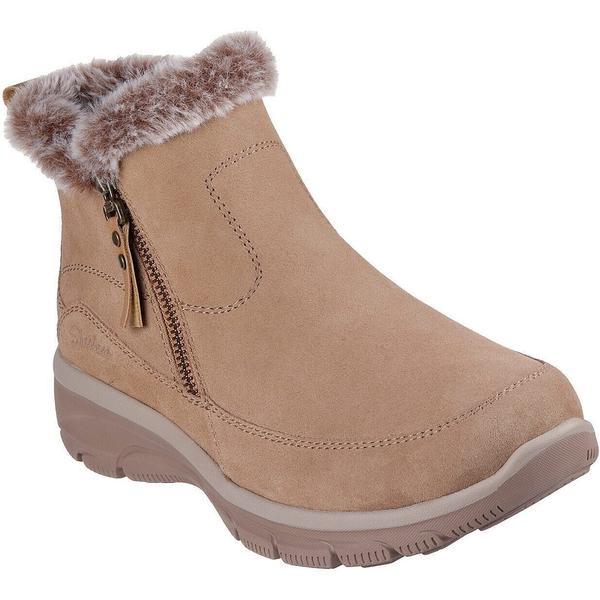 Ghete femei Skechers Easy Going - Cool Zip 167862-TAN, 37, Maro