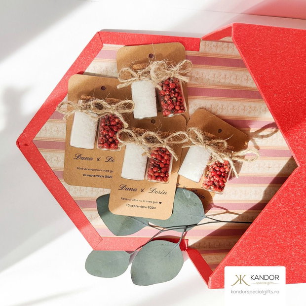 Mărturii sare şi piper, Kandor Special Gifts, handmade