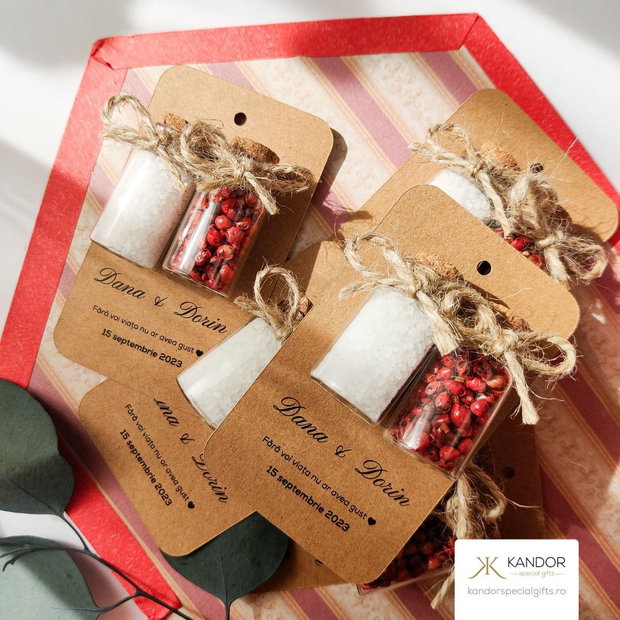 Mărturii sare şi piper, Kandor Special Gifts, handmade