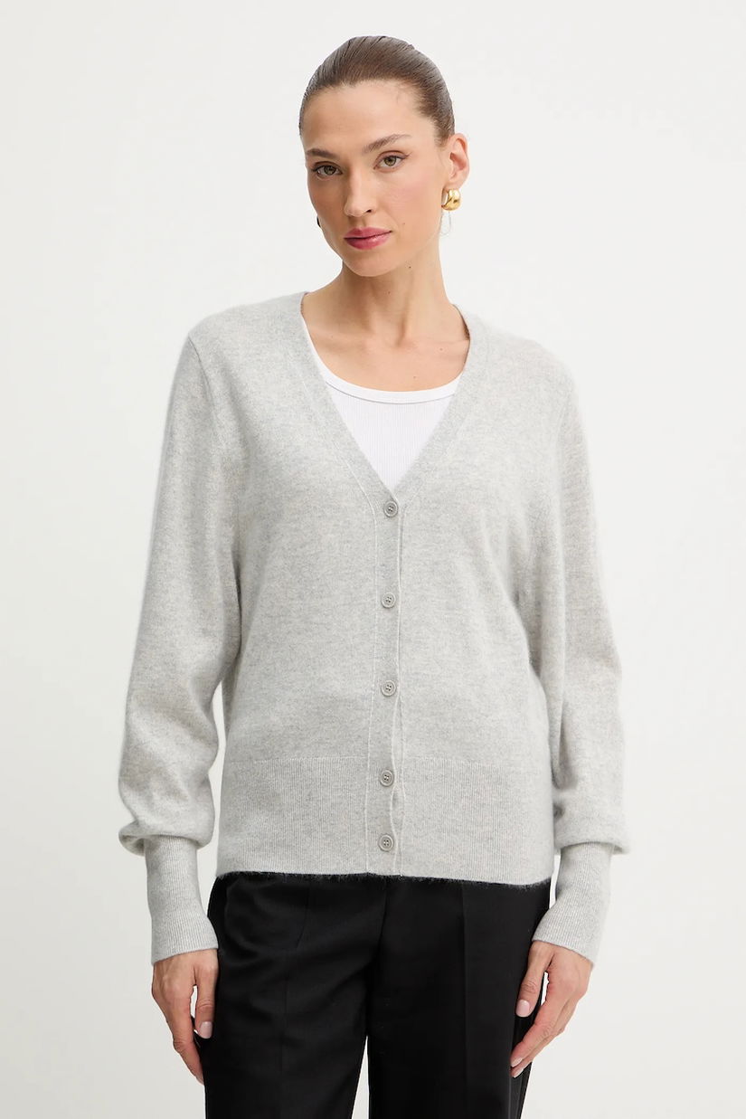 BOSS cardigan din cașmir culoarea gri, light, 50548814