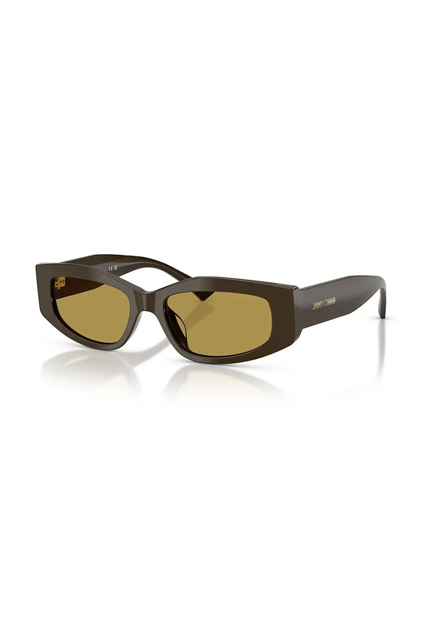 Jimmy Choo ochelari de soare culoarea verde, 0JC5046BU