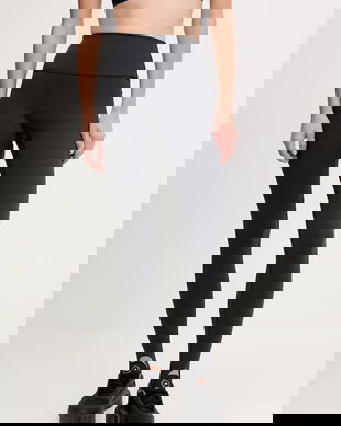 New Balance leggins de antrenament culoarea negru, uni, WP53168BK