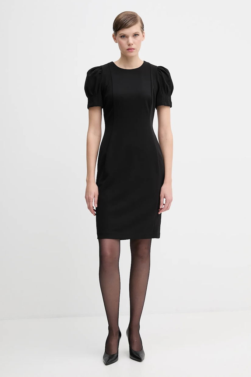 Dkny rochie culoarea negru, mini, mulata, DD5I197A