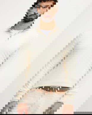 BOSS pulover de lână culoarea bej, light, 50549984