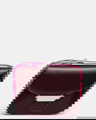 Kenzo geantă de piele culoarea bordo, FF52SA318L3B.24