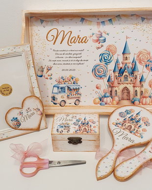 Set personalizat pentru taierea motului / 1 an, Dulciuri