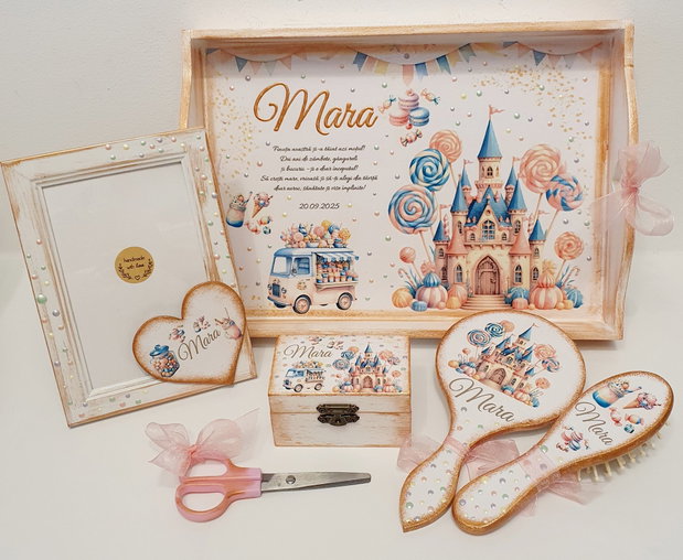 Set personalizat pentru taierea motului / 1 an, Dulciuri