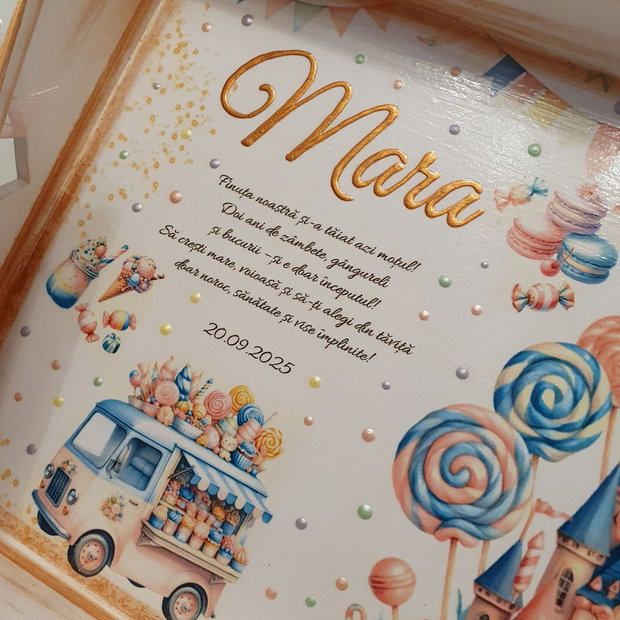 Set personalizat pentru taierea motului / 1 an, Dulciuri
