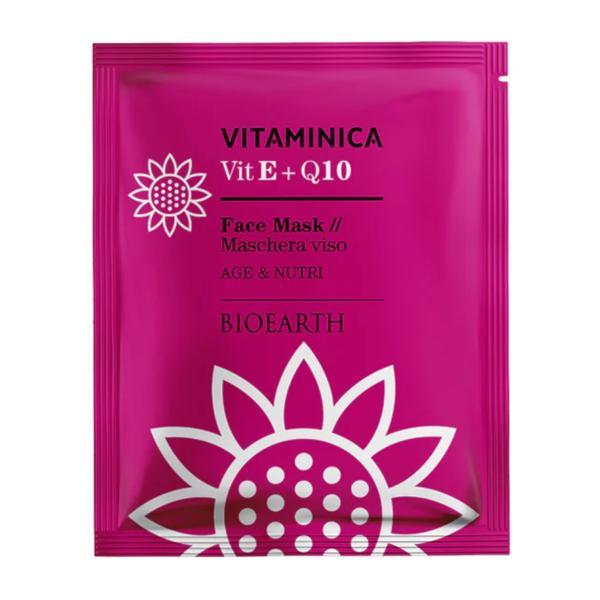 Masca servetel antirid cu Q10 si Vitamina E - Vitaminica Bioearth, 15 ml