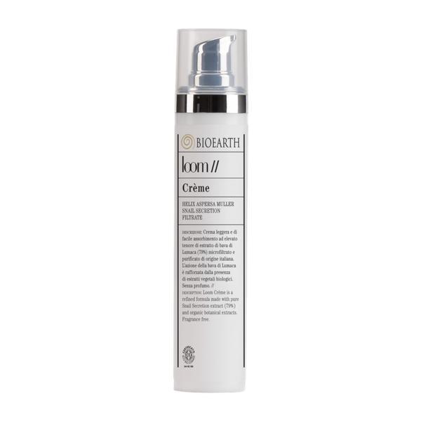 Crema bio cu melc, ten mixt si gras, - Loom Bioearth, 50 ml