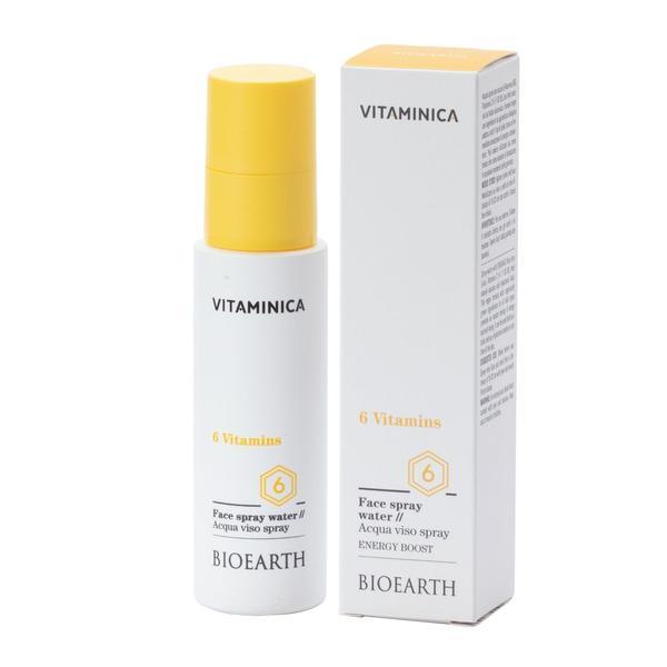 Apa de fata spray cu 6 vitamine si acid hialuronic, 100ml - Vitaminica Bioearth