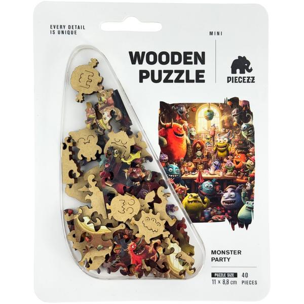 Puzzle 40 din lemn: Monster Party