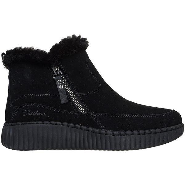 Ghete femei Skechers Wilshire Blvd - Fresh Zip 168108-BBK, 38, Negru
