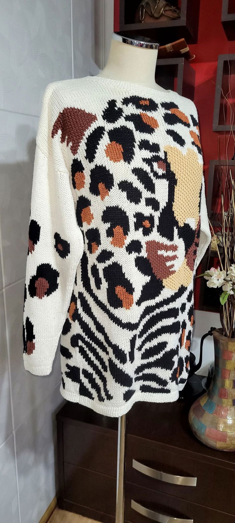 Pulover vintage bumbac