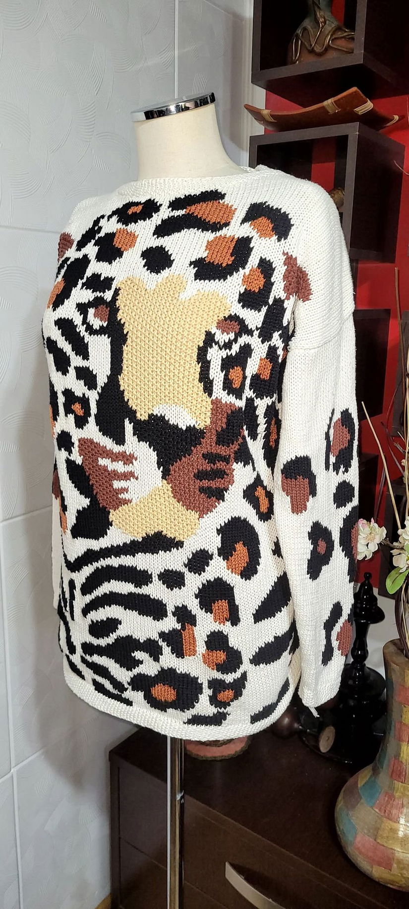 Pulover vintage bumbac