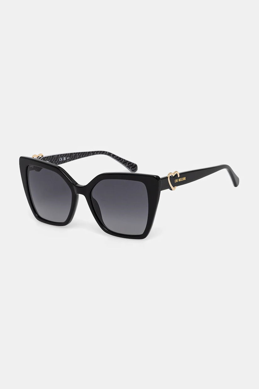 Love Moschino ochelari de soare culoarea alb