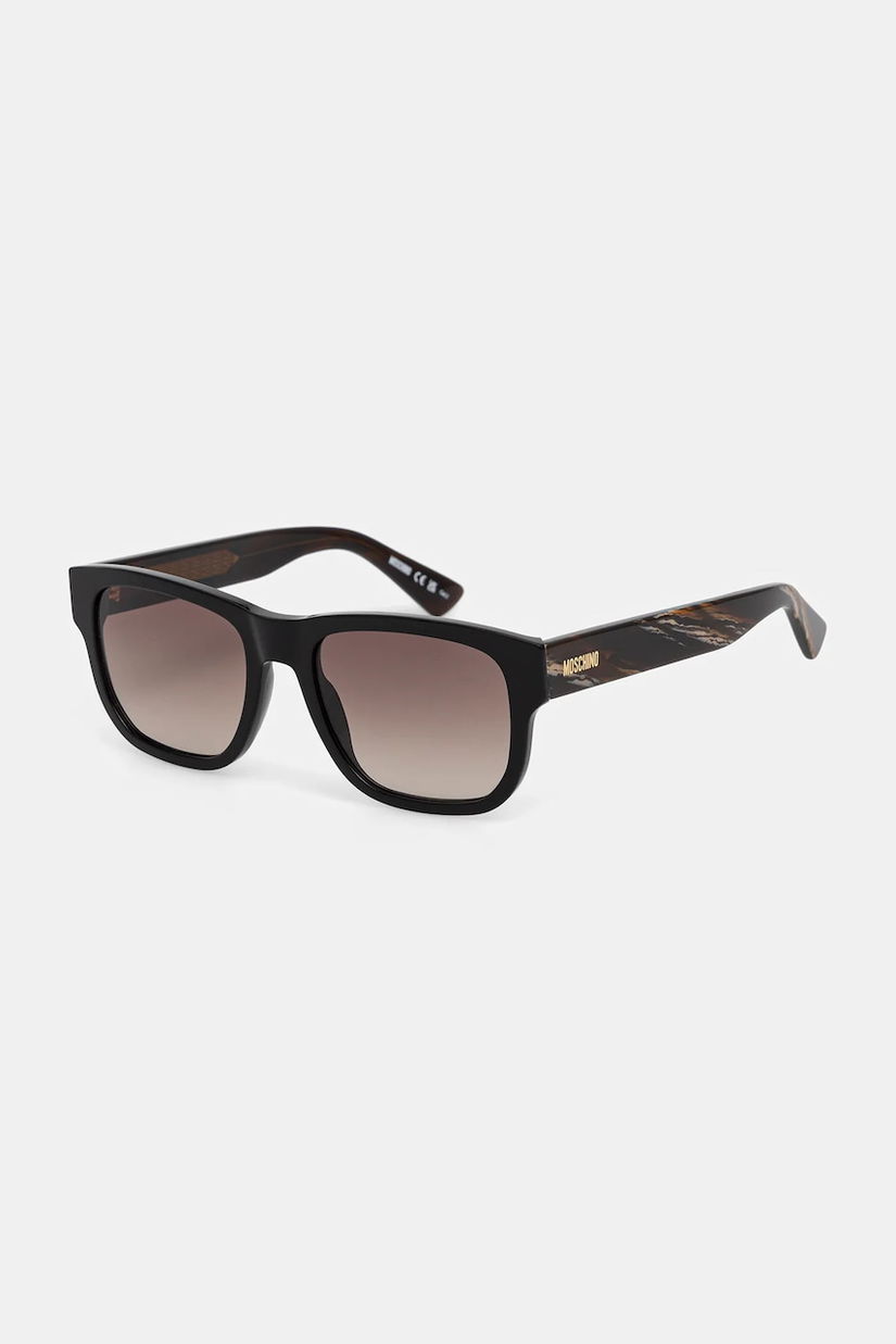 Moschino ochelari de soare culoarea negru, MOS202/S
