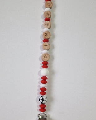 Lanț suzetă handmade  ChupeteLuv, silicon alimentar, personalizat, bebeluși 0+