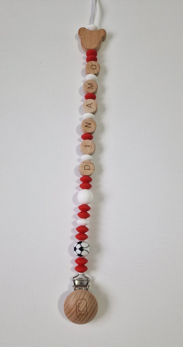 Lanț suzetă handmade ChupeteLuv, silicon alimentar, personalizat, bebeluși 0+