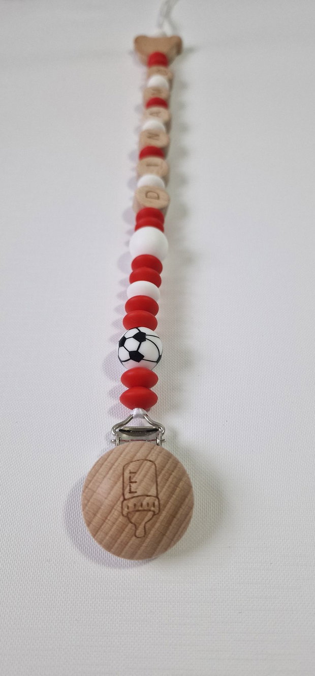 Lanț suzetă handmade ChupeteLuv, silicon alimentar, personalizat, bebeluși 0+