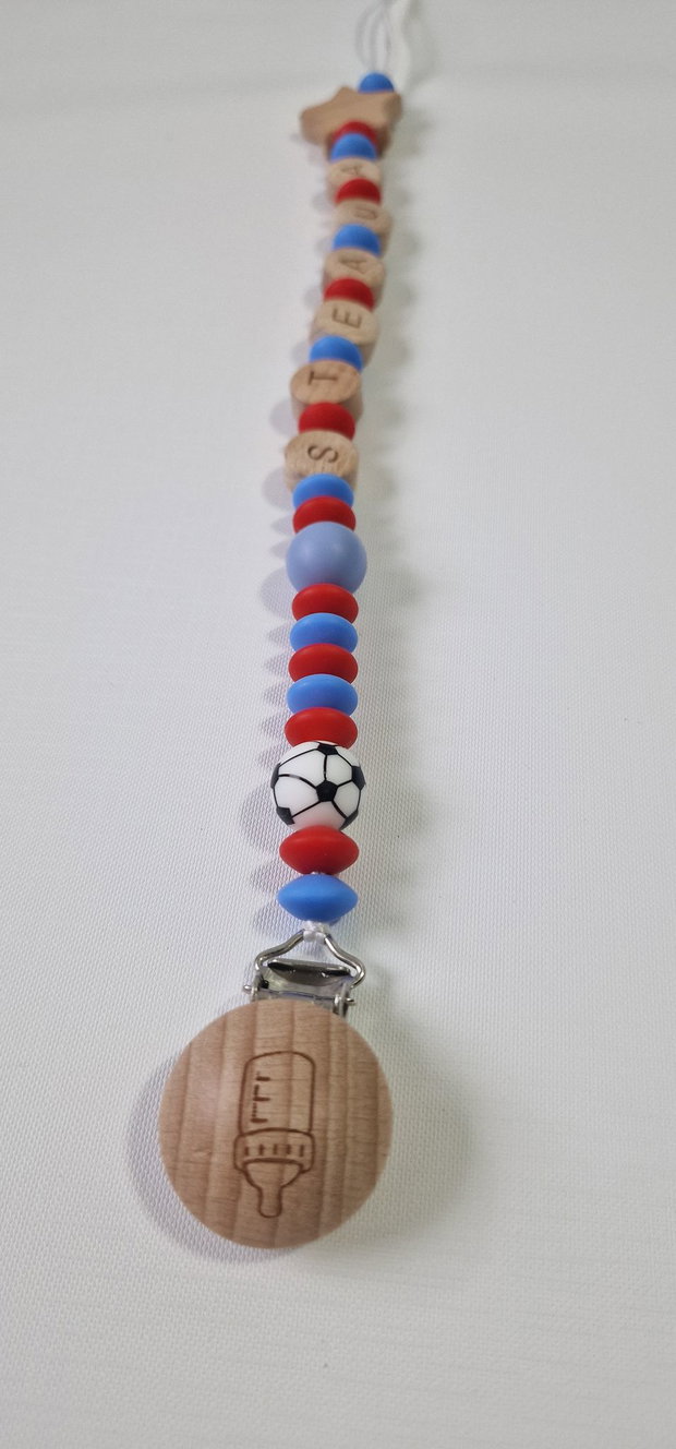 Lanț suzetă handmade ChupeteLuv, silicon alimentar, personalizat, bebeluși 0+