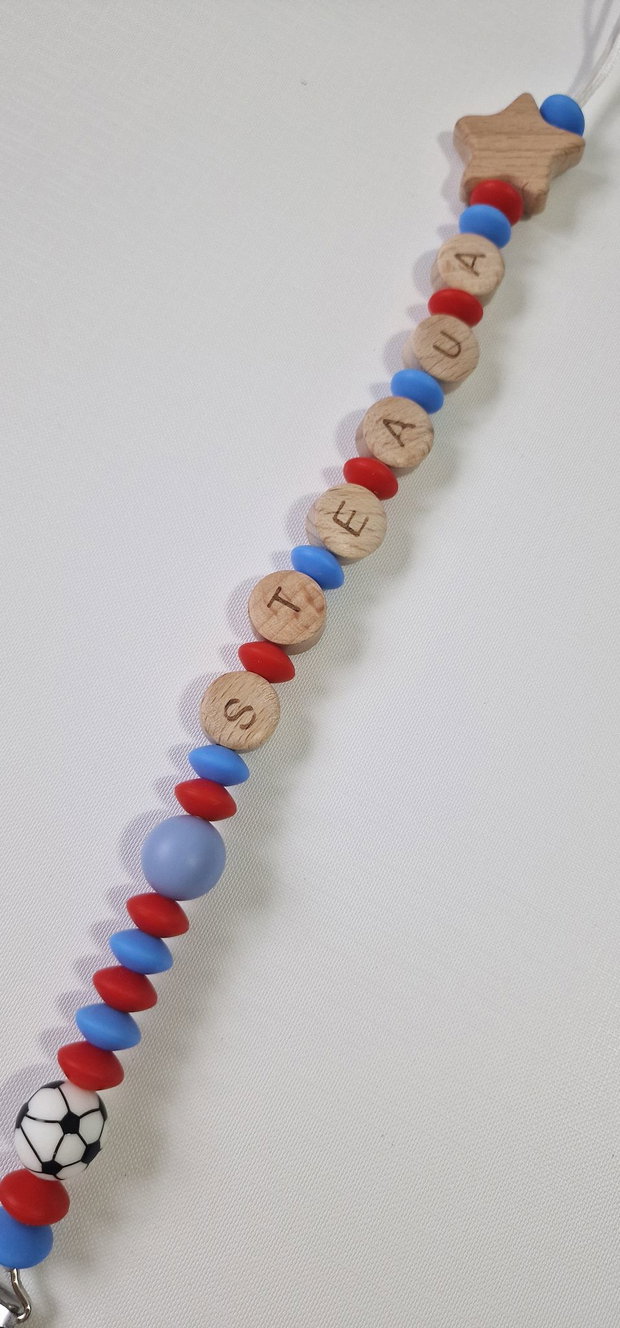 Lanț suzetă handmade ChupeteLuv, silicon alimentar, personalizat, bebeluși 0+