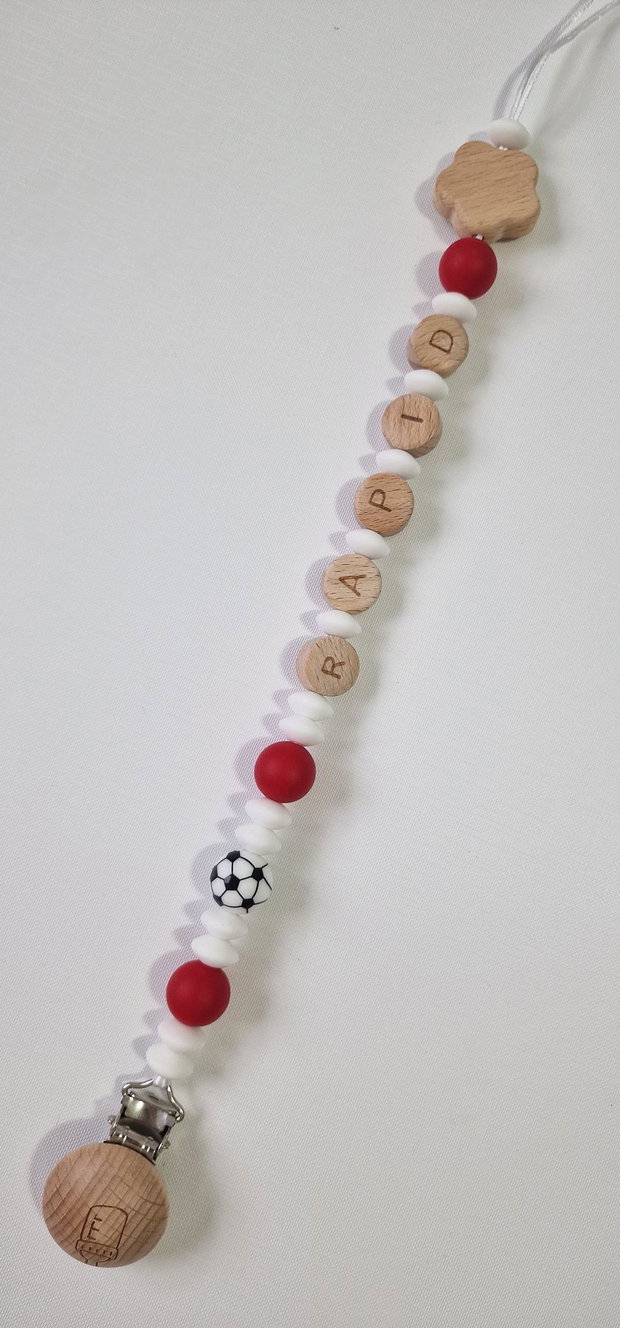 Lanț suzetă handmade ChupeteLuv, silicon alimentar, personalizat, bebeluși 0+