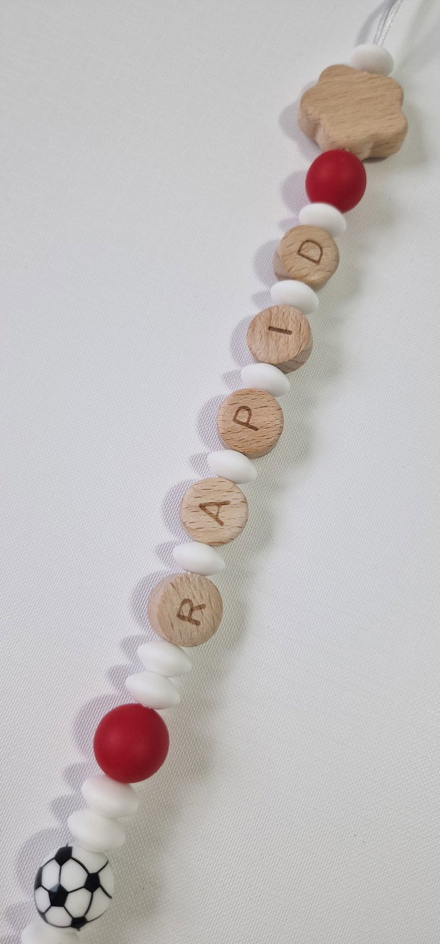Lanț suzetă handmade ChupeteLuv, silicon alimentar, personalizat, bebeluși 0+
