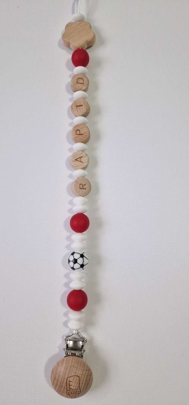Lanț suzetă handmade ChupeteLuv, silicon alimentar, personalizat, bebeluși 0+