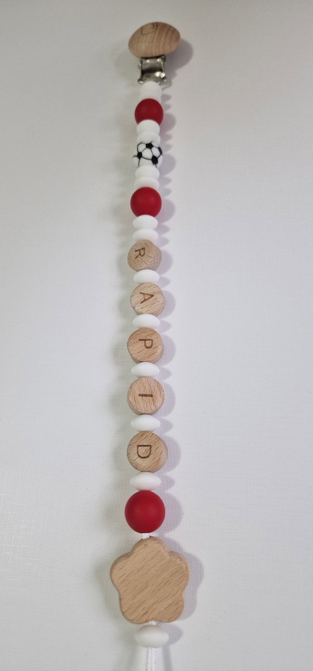 Lanț suzetă handmade ChupeteLuv, silicon alimentar, personalizat, bebeluși 0+
