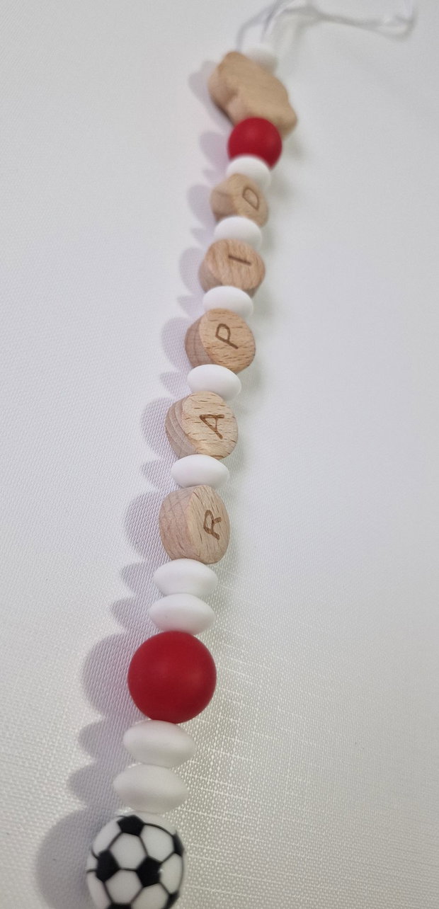 Lanț suzetă handmade ChupeteLuv, silicon alimentar, personalizat, bebeluși 0+