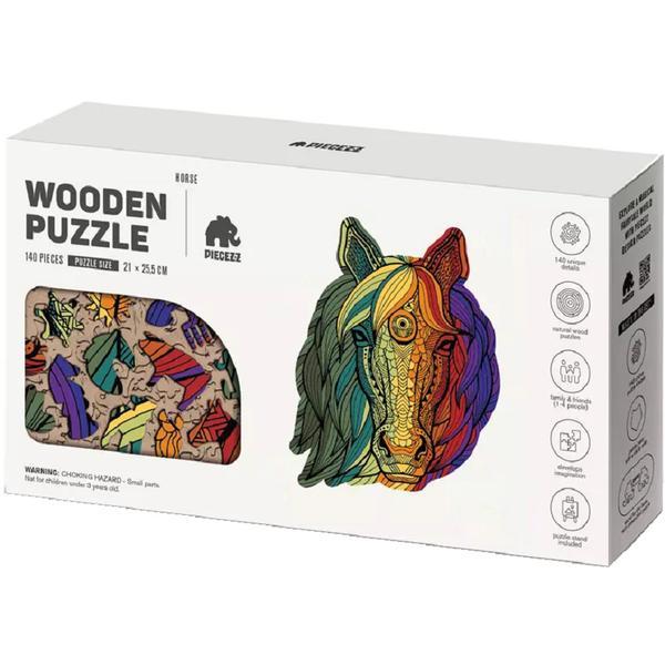 Puzzle 140 din lemn: Cal