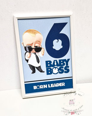 Numar de masa cu rama Baby Boss