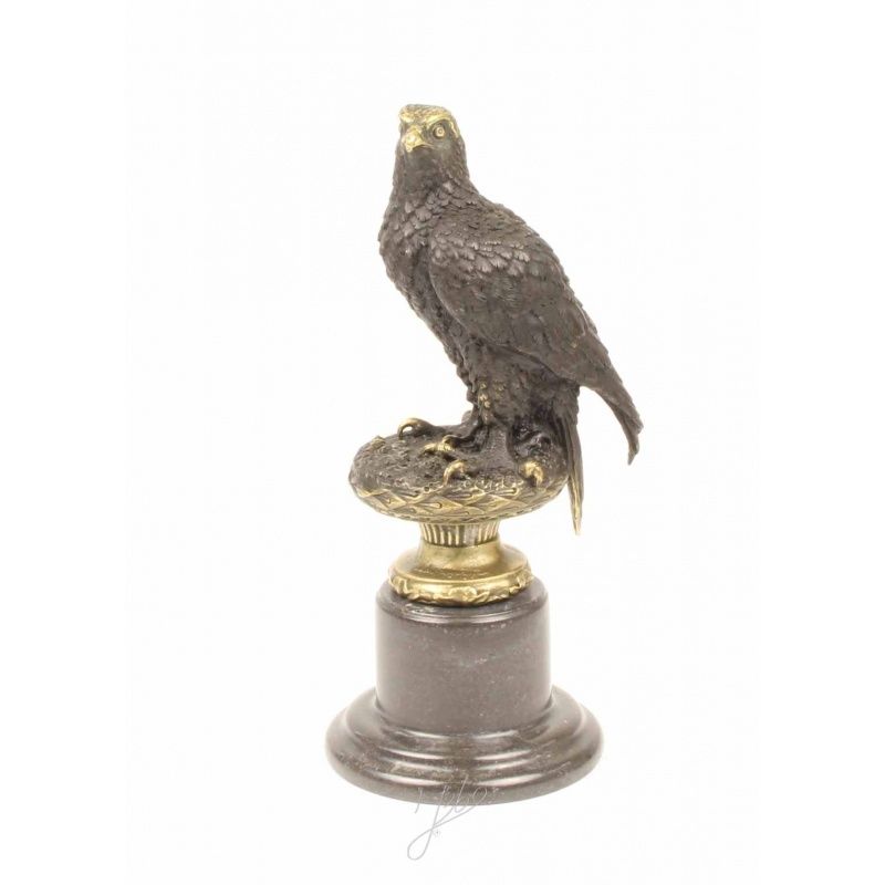 Vultur- statueta din bronz pe soclu din marmura