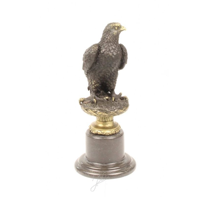 Vultur- statueta din bronz pe soclu din marmura