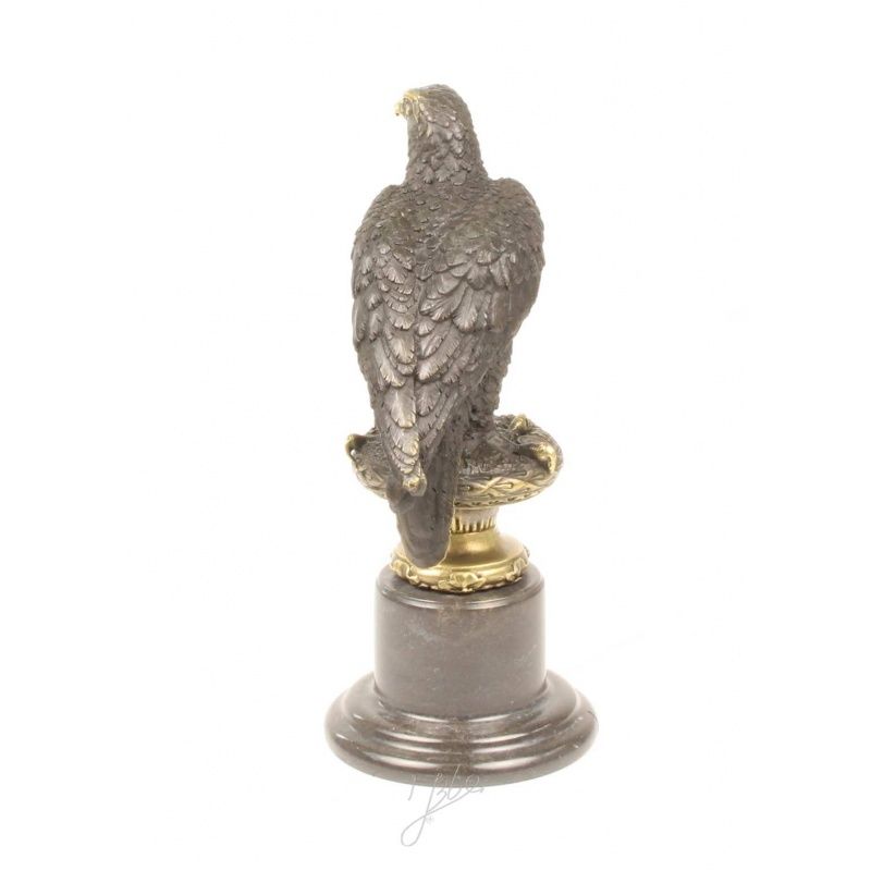 Vultur- statueta din bronz pe soclu din marmura