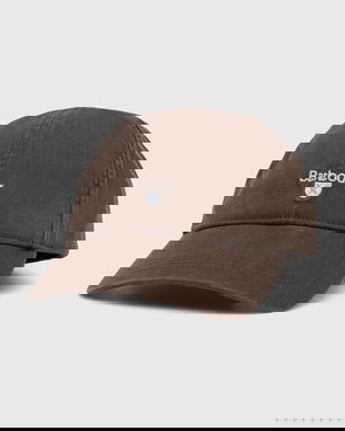Barbour șapcă de baseball din bumbac Sports Caps culoarea verde, cu imprimeu, MHA0274