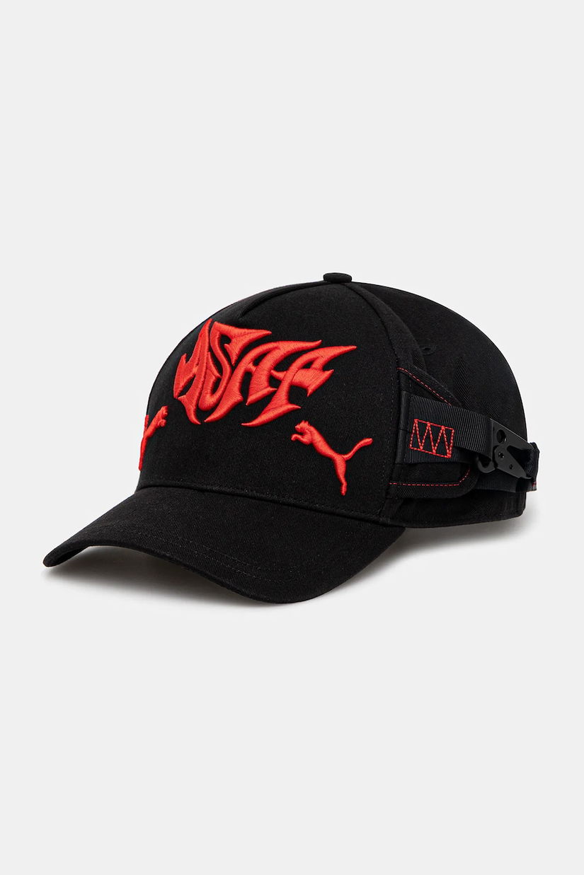 Puma șapcă de baseball din bumbac PUMA x A$AP ROCKY culoarea negru, 55010