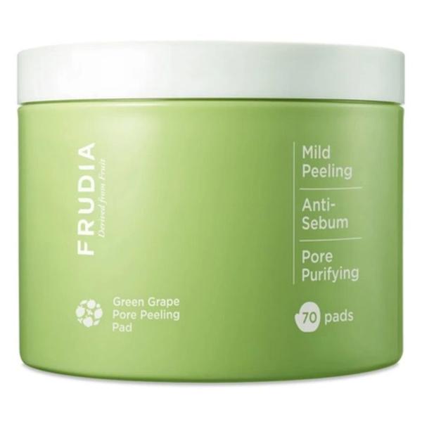 Pad Exfoliant pentru Controlul Porilor cu Struguri Verzi - Frudia Green Grape Pore Peeling Pad, 70 buc