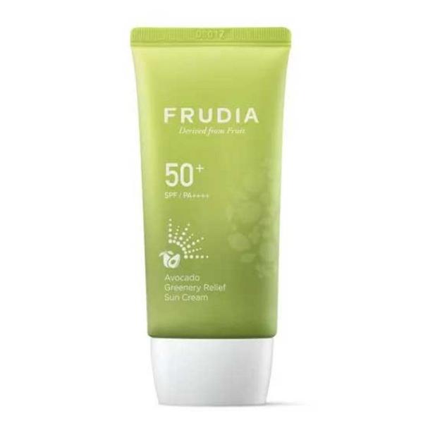 Crema Calmanta cu Avocado si Protectie Solara SPF 50+ - Frudia Avocado Greenery Relief Sun Cream SPF 50+, 50 g