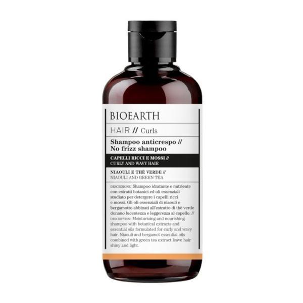 Sampon par ondulat, cret cu ceai verde, - Hair Bioearth, 250 ml