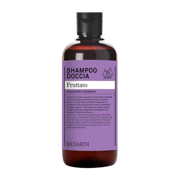 Sampon &amp; gel de dus cu aroma de fructe, - Bioearth, 500 ml