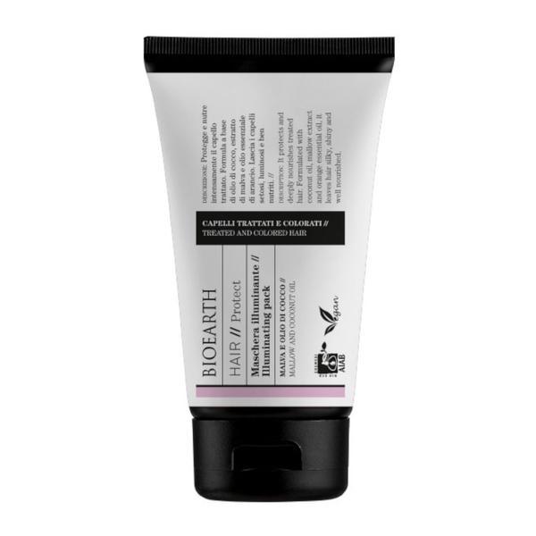 Masca par pentru luminozitate cu cocos, - Bioearth, 150 ml