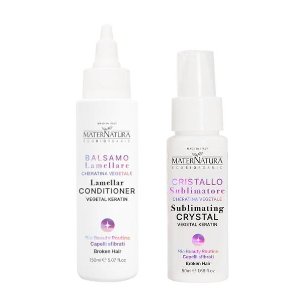 Kit Laminare par cu cheratina vegetala - Maternatura, 200 ml