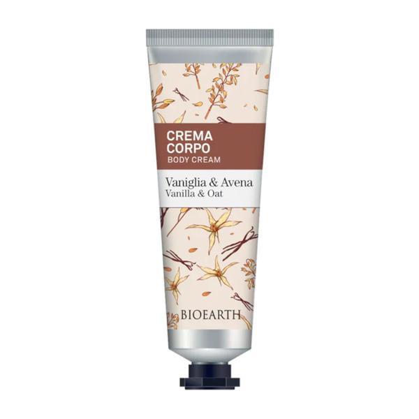 Crema de corp parfumata cu vanilie si ovaz, - Family Bioearth, 75 ml