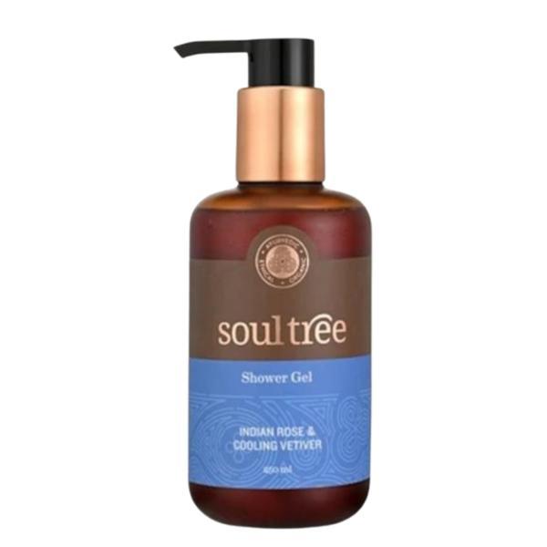 Gel de dus ayurvedic cu trandafir si vetiver, - Soultree, 250 ml