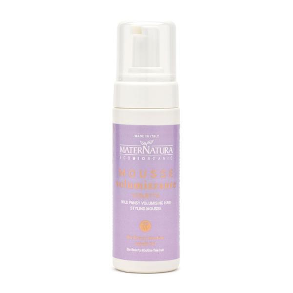 Spuma de par pentru volum cu violete, -  Maternatura, 150 ml